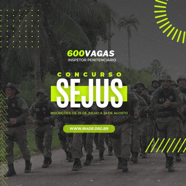 Sejus abre concurso público para inspetor penitenciário